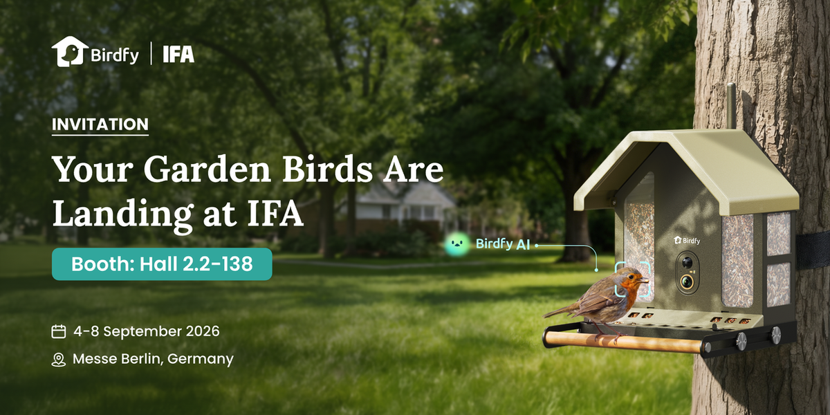 Birdfy feiert auf der IFA 2026 seine Premiere mit den fortschrittlichsten Smart-Birding-Produkten