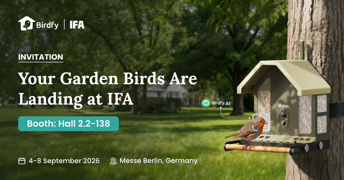 Birdfy debütiert auf der IFA 2026 mit wachsendem Portfolio intelligenter Vogelbeobachtungsprodukte