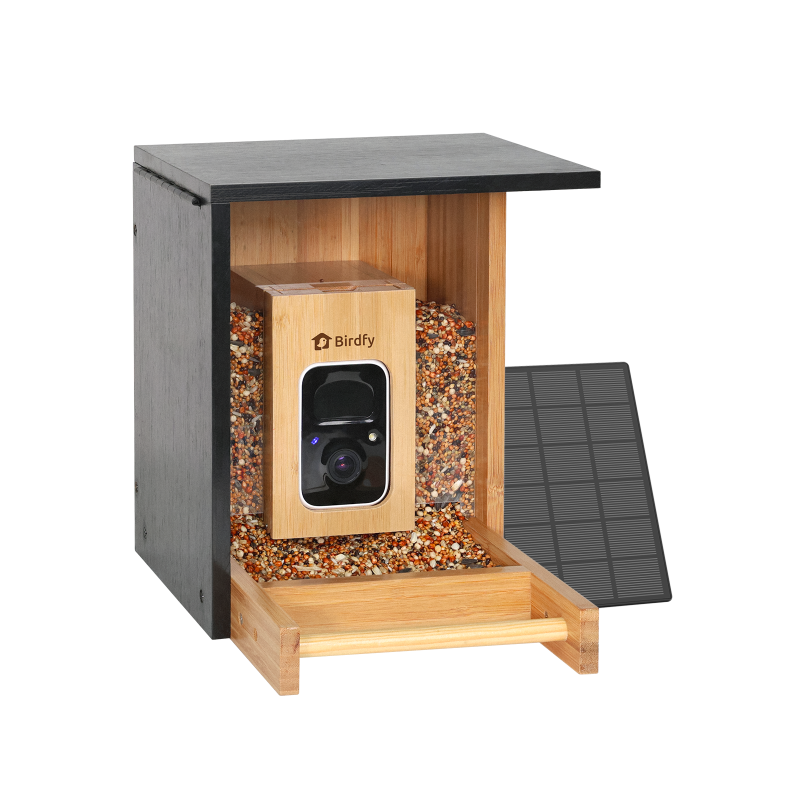 Birdfy Feeder Bamboo Mini - Ökologischer Vogel-Fütterer mit Kamera
