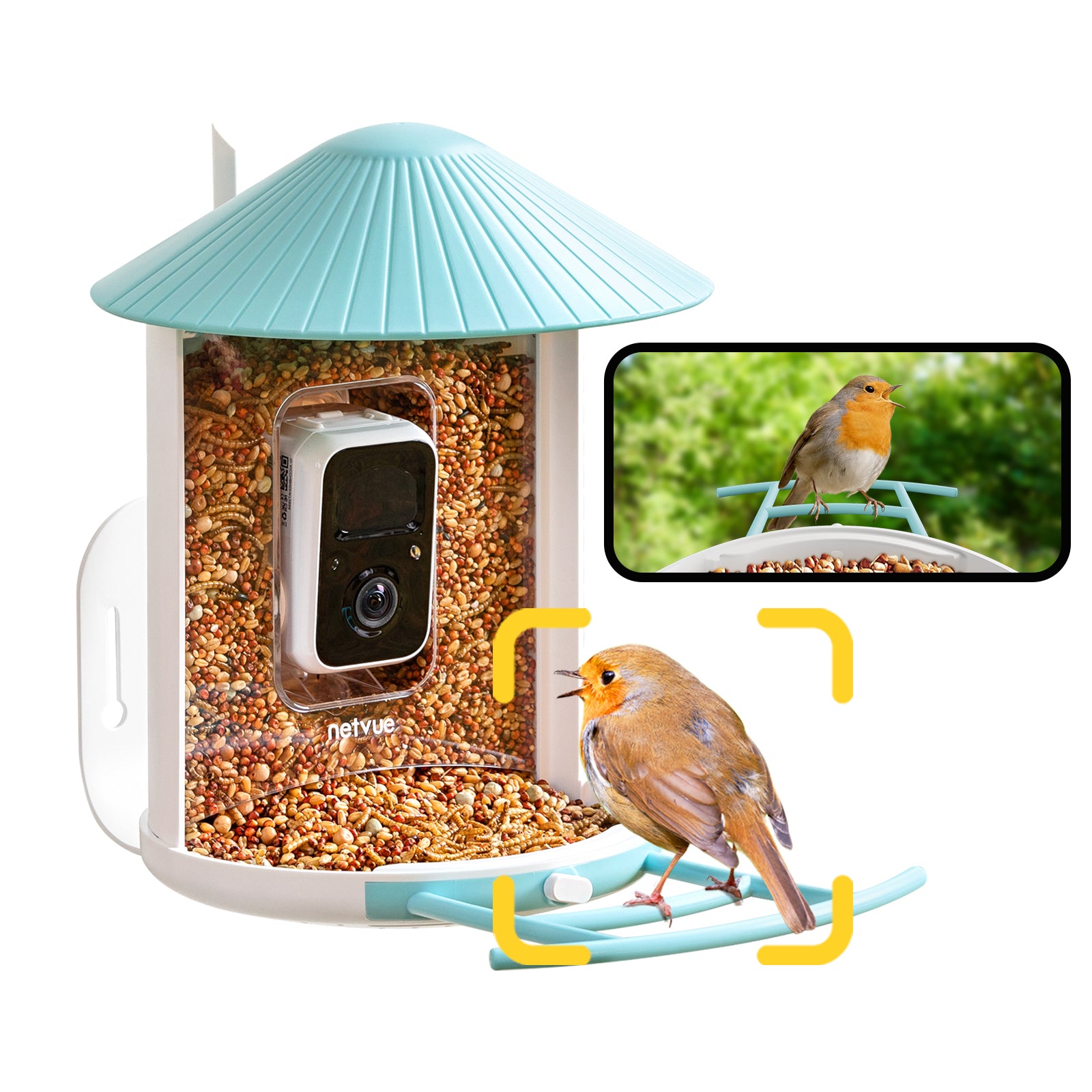 Birdfy Feeder Lite- Vogelfutterstation mit Kamera automatische Aufnahme von Vogelvideos