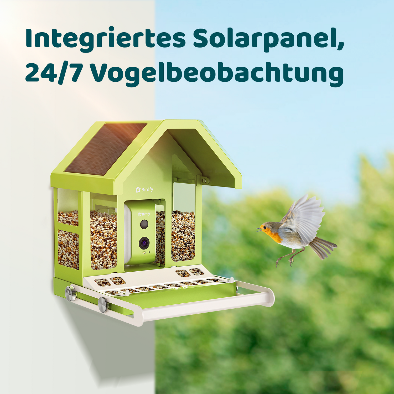 Birdfy Feeder Metal - Futterhaus für Vögel mit Kamera