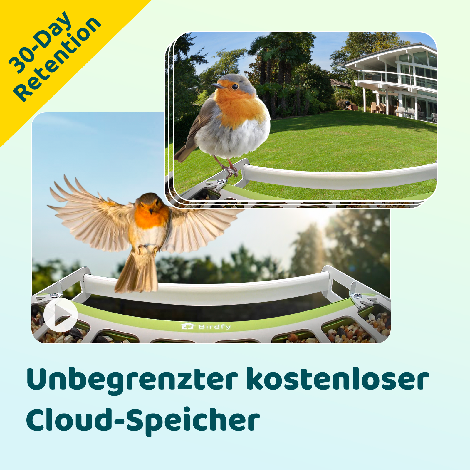 Birdfy Feeder Metal - Futterhaus für Vögel mit Kamera