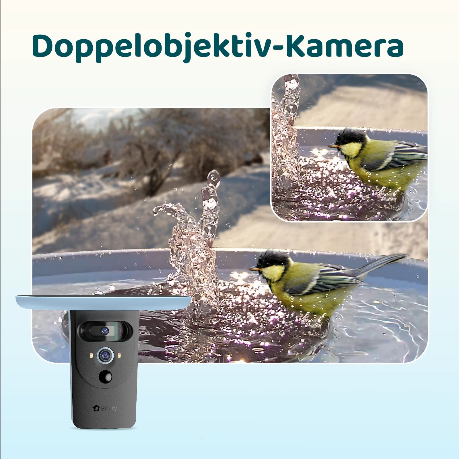 Birdfy Bath Pro - Intelligente Vogelfontäne mit Kamera