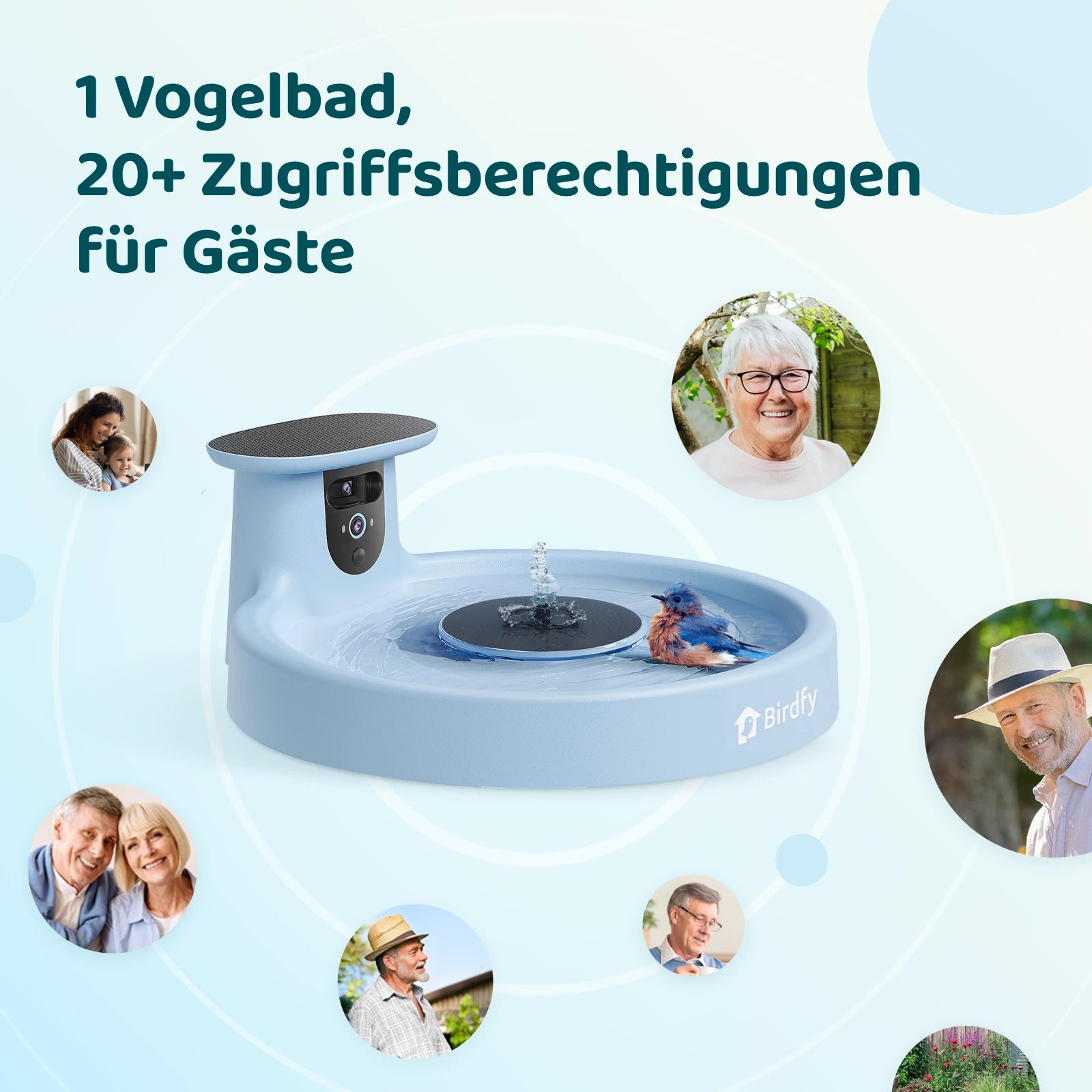 Birdfy Bath Pro - Intelligente Vogelfontäne mit Kamera