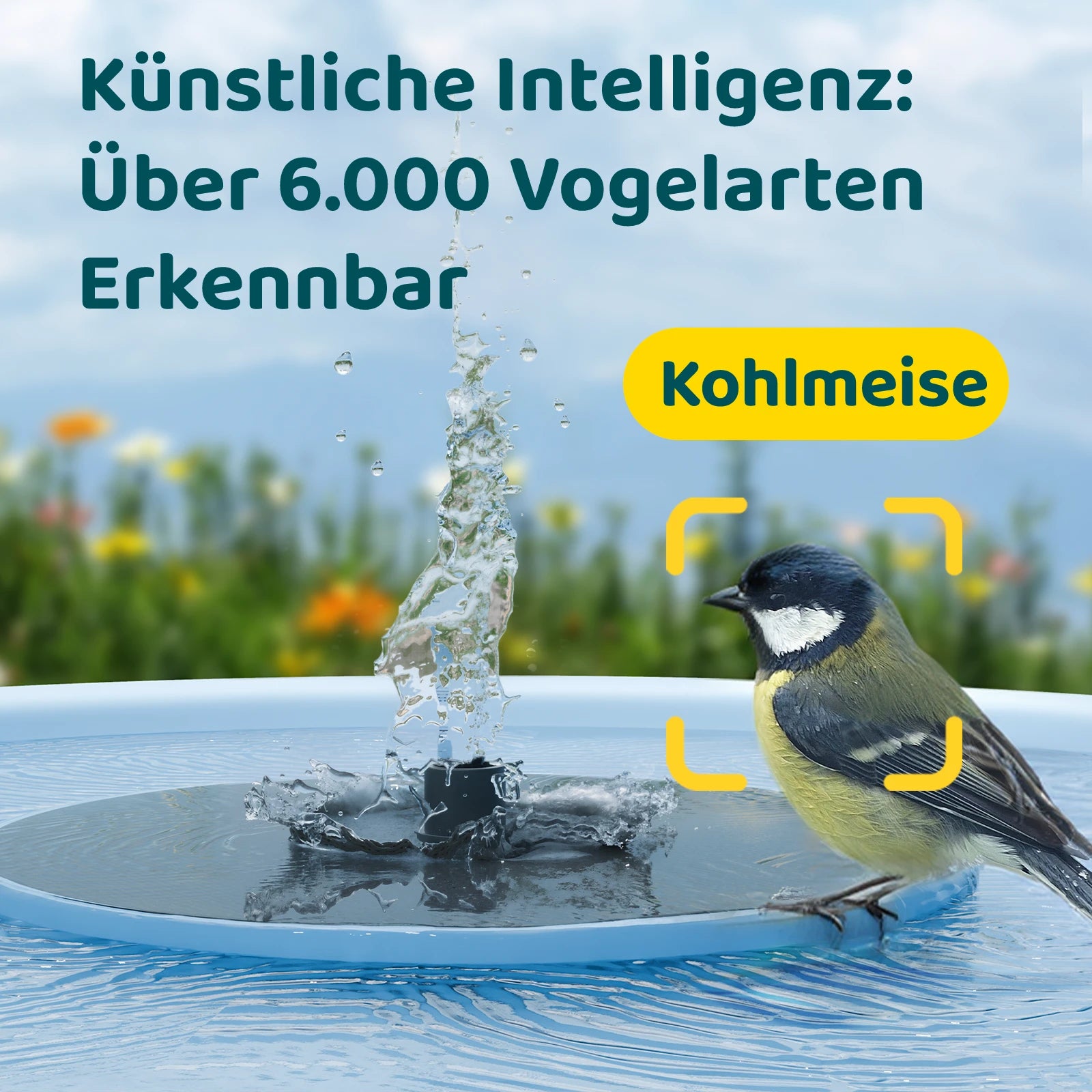 Birdfy Bath Pro - Intelligente Vogelfontäne mit Kamera