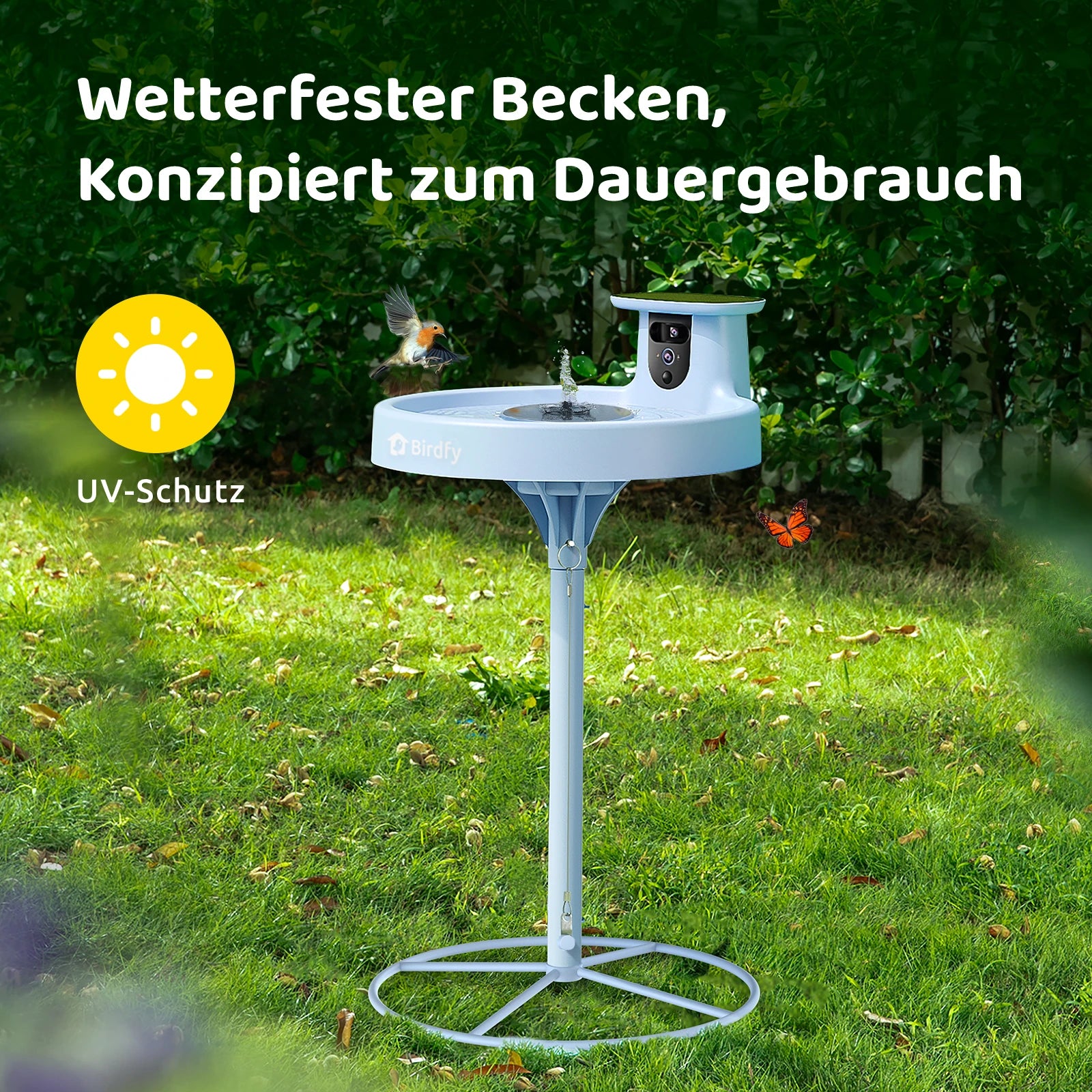 Birdfy Bath Pro - Intelligente Vogelfontäne mit Kamera