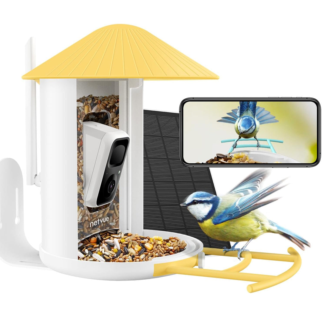 Birdfy Feeder mit Panel Solar- Vogelfutterhaus-Kamera, bestes Geschenk für Mama / Papa / Vogelliebhaber