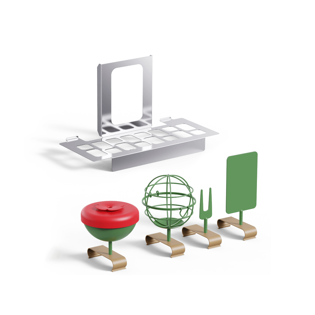 Metal Seed Guard & Add-Ons für Birdfy Feeder Bamboo
