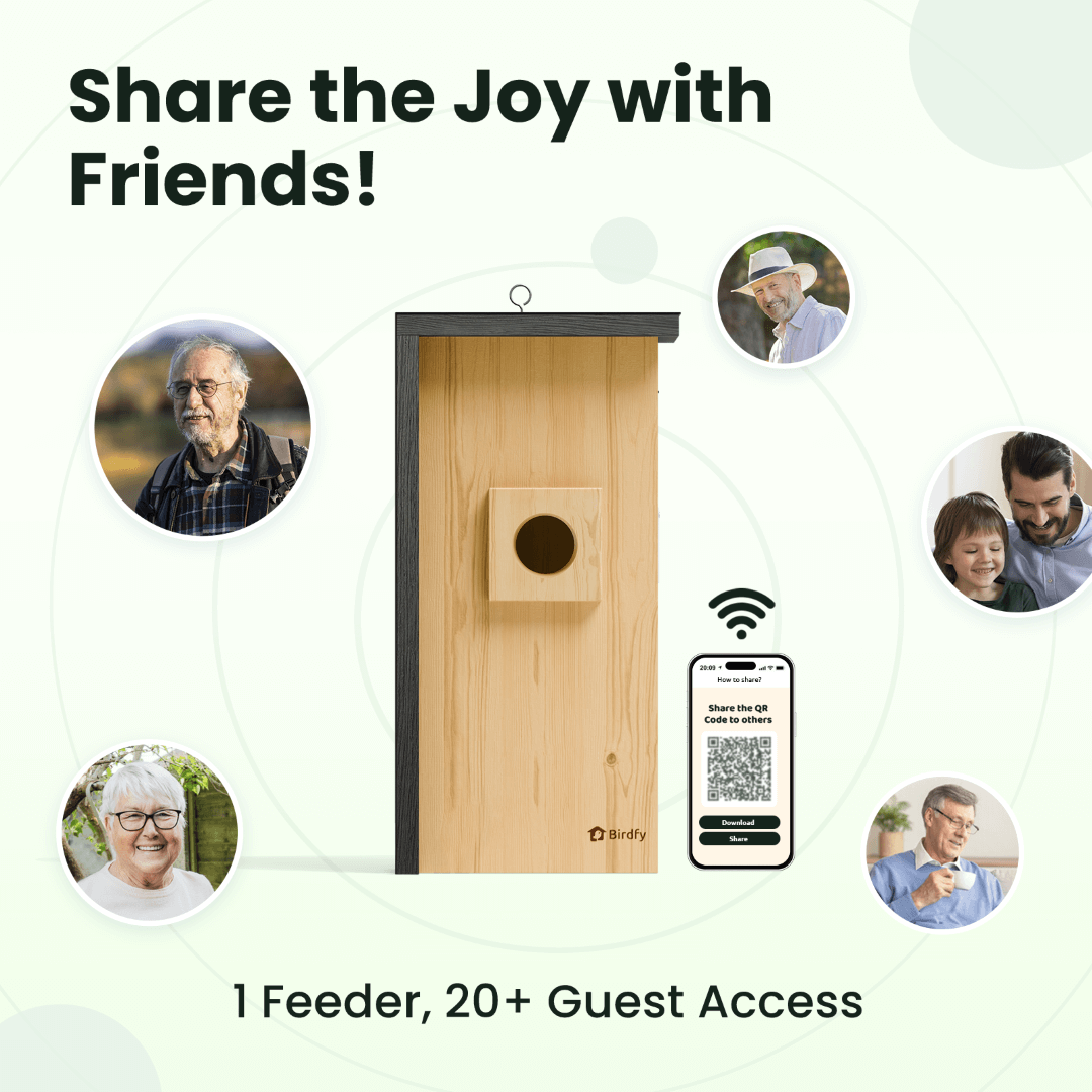 Birdfy Nest - Holzernes Smart-Vogelhaus mit Kamera