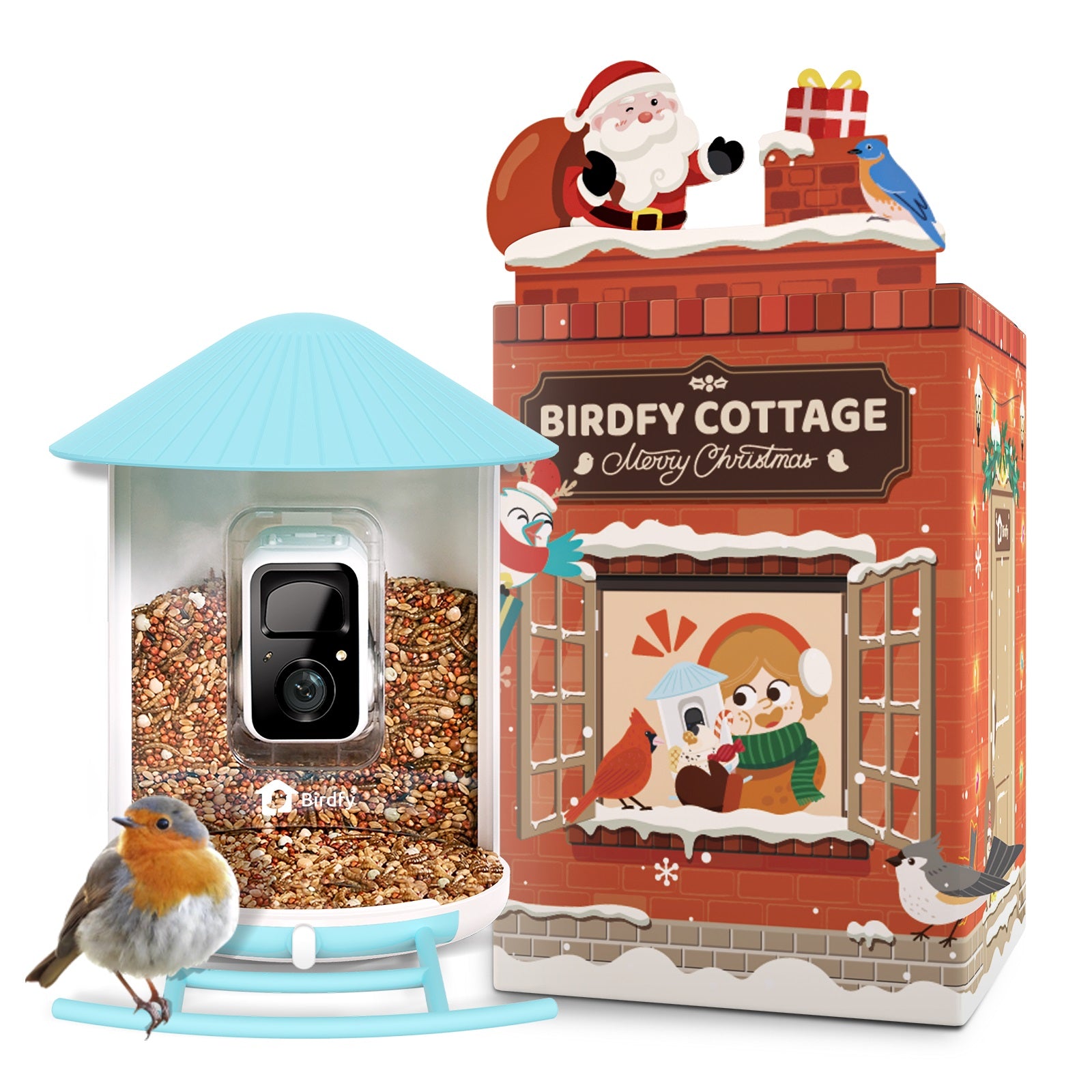 Birdfy Feeder Lite- Vogelfutterstation mit Kamera automatische Aufnahme von Vogelvideos