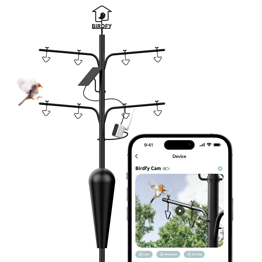 Birdfy Pole Station - Robuster Stand für Vogelfutterspender